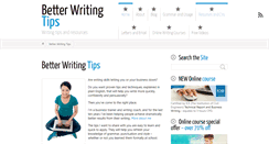 Desktop Screenshot of better-writing-tips.com