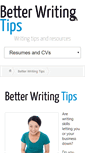 Mobile Screenshot of better-writing-tips.com