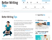 Tablet Screenshot of better-writing-tips.com